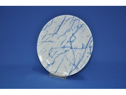 тарелка без борта 175 мм (1/20) мрамор синий